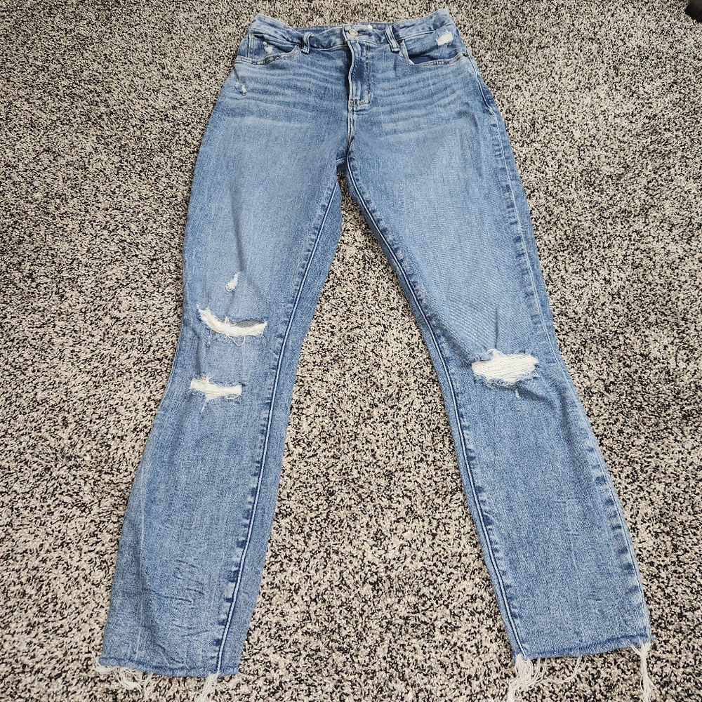 Abercrombie & Fitch The Super‎ Skinny Ankle High Rise Jeans,Stretch, Size 28/6 L